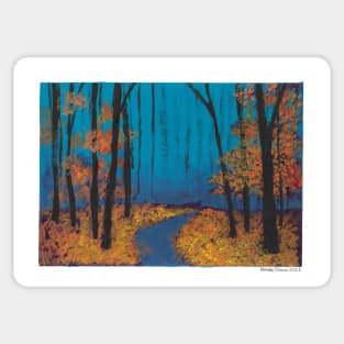 Late Autumn Trees Sticker